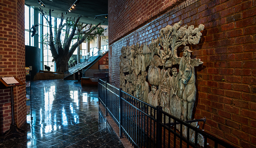 Inside mural of Interpretive Center